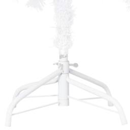 Berkfield Home Artificial Pre-lit Christmas Tree with Ball Set White 210 cm PVC - thumbnail 4