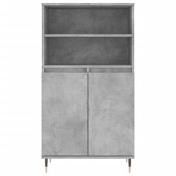 Berkfield Home Highboard Concrete Grey 60x36x110 cm Engineered Wood - Size: 60 x 36 x 110 cm - thumbnail 6