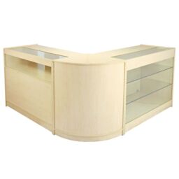 Monstershop Pisces Maple Shop Counter & Retail Display Set in Beige - thumbnail 1