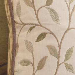 Voyage Maison Cervino Piped Jacquard Cushion in Natural - Size: 43 cm x 43 cm - thumbnail 5