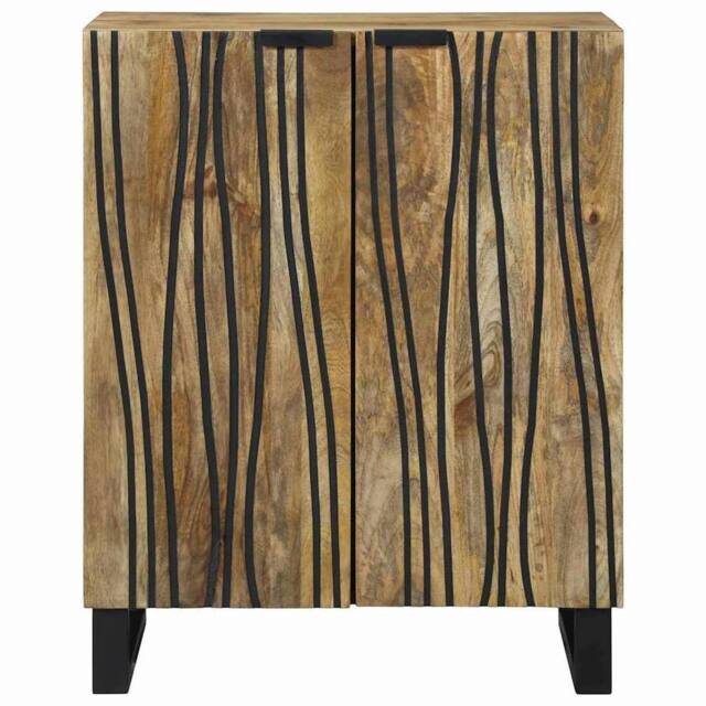 Berkfield Home Sideboard - 60 x 33.5 x 75 cm, crafted from solid mango wood in Brown - Size: 60 x 33.5 x 75 cm - image 1