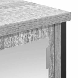 Berkfield Home Decorative Bathroom Wall Cabinet with Mirror Grey Sonoma 60x21x60 cm - Size: 60 x 21 x 60 cm - thumbnail 9