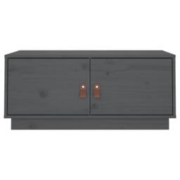 Berkfield Home Coffee Table Grey 80x50x35 cm Solid Wood Pine - Size: 80 x 50 x 35 cm - thumbnail 6