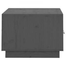 Berkfield Home Coffee Table Grey 80x50x35 cm Solid Wood Pine - Size: 80 x 50 x 35 cm - thumbnail 8