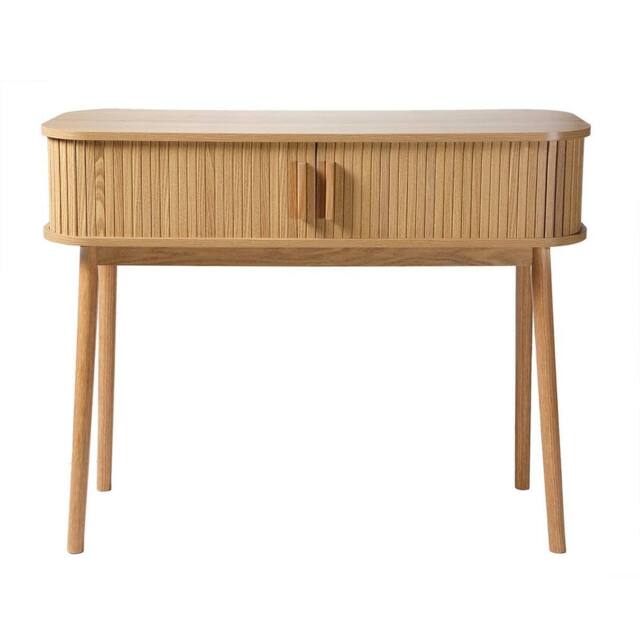 CALICOSY ERNEST 2-Door Sliding Console Table, 100Cm Wide in Light Brown - image 1