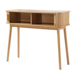 CALICOSY ERNEST 2-Door Sliding Console Table, 100Cm Wide in Light Brown - thumbnail 5