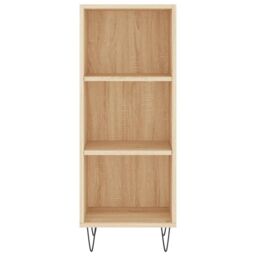 Berkfield Home Highboard Sonoma Oak 34.5x34x180 cm Engineered Wood in Brown - thumbnail 6