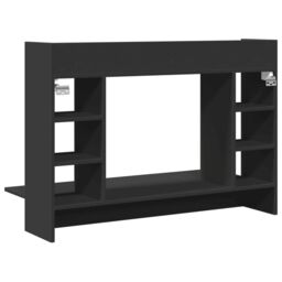 Berkfield Home Wall-Mounted Desk Black 105x48x75 cm Engineered Wood - Size: 105 x 48 x 75 cm - thumbnail 6
