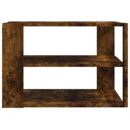 Berkfield Home Decorative Coffee Table Smoked Oak 59.5x59.5x40 cm Engineered Wood in Brown - thumbnail 6
