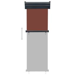 Berkfield Home Stylish Balcony Side Awning 65x250 cm Brown - thumbnail 5