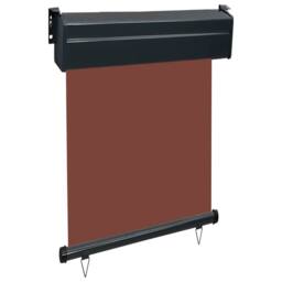 Berkfield Home Stylish Balcony Side Awning 65x250 cm Brown - thumbnail 1