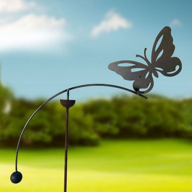 Poppyforge Butterfly Wind Rocker Single BM/RtR - Steel - L66 x W54 x H148.5 cm in Black - image 1
