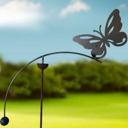 Poppyforge Butterfly Wind Rocker Single BM/RtR - Steel - L66 x W54 x H148.5 cm in Black - thumbnail 2