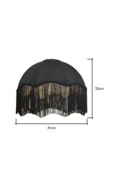 BHS Lighting Fran Jacquard Easy Fit Light Shade in Black - thumbnail 6