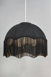 BHS Lighting Fran Jacquard Easy Fit Light Shade in Black