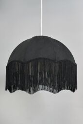 BHS Lighting Fran Jacquard Easy Fit Light Shade in Black - thumbnail 2