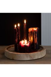 KDMD 7.5cm Vampire Tears Pillar Candle in Black - thumbnail 3