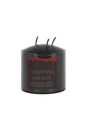 KDMD 7.5cm Vampire Tears Pillar Candle in Black - thumbnail 1