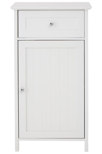 Orsina Luxurious Drawer Cabinet With 1 Inner Shelf, Slim White Shelf Storage, Carved Storage Drawer With Handles - image 1