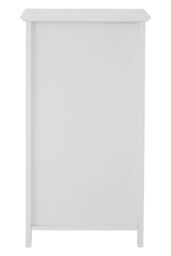 Orsina Luxurious Drawer Cabinet With 1 Inner Shelf, Slim White Shelf Storage, Carved Storage Drawer With Handles - thumbnail 4