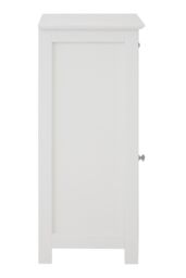 Orsina Luxurious Drawer Cabinet With 1 Inner Shelf, Slim White Shelf Storage, Carved Storage Drawer With Handles - thumbnail 3