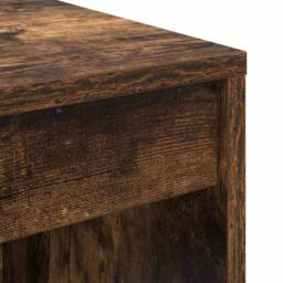 Berkfield Home Stunning Writing Desk Smoked oak Engineered wood Compact Writing Desk in Brown - thumbnail 8
