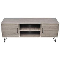 Berkfield Home TV Cabinet 120x40x45 cm Grey - Size: 120 x 40 x 45 cm - thumbnail 3