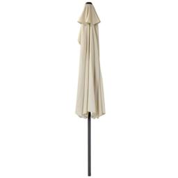 Charles Bentley 2.7m Beige Metal Garden Balcony Umbrella With Crank Function - thumbnail 5