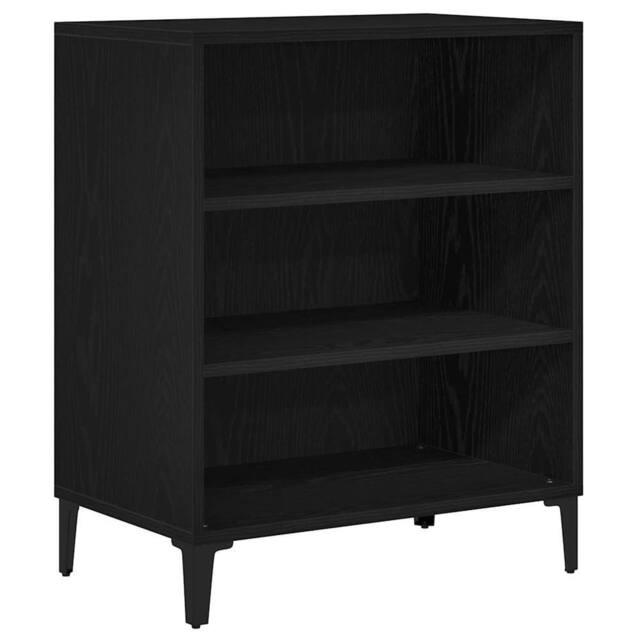 Berkfield Home Black Oak Sideboard - 57x35x70 cm, Engineered Wood - Size: 57 x 35 x 70 cm - image 1