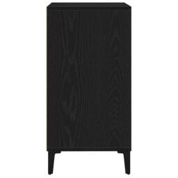 Berkfield Home Black Oak Sideboard - 57x35x70 cm, Engineered Wood - Size: 57 x 35 x 70 cm - thumbnail 7