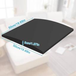 EONLION 50 x 50cm Sofa Cushion Support for Support Boards in Black - Size: 120 cm x 90 cm - thumbnail 2