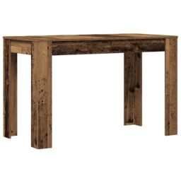 Berkfield Home Dining Table Old Wood 120x60x76 cm Engineered Wood in Brown - Size: 120 x 60 x 76 cm - thumbnail 7