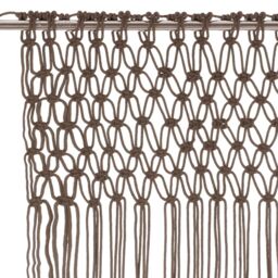 Berkfield Home Macrame Curtain Taupe 140x240 cm Cotton - thumbnail 3