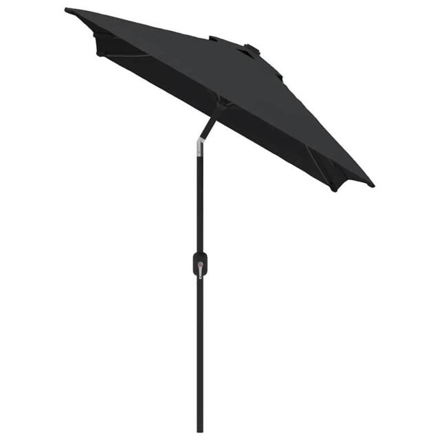 Berkfield Home Outdoor Parasol with Metal Pole 300x200 cm Black - image 1