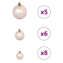 Berkfield Home Artificial Christmas Tree with 150 LEDs Green 66 x 66 x 150 cm - thumbnail 7