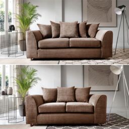 SquareBoxx Lennox Sofa Set 3+2 in Chocolate - thumbnail 4