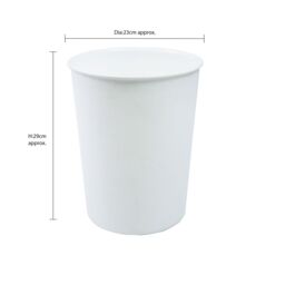 JVL Antibac Toilet Brush & White Plastic Bin - thumbnail 5