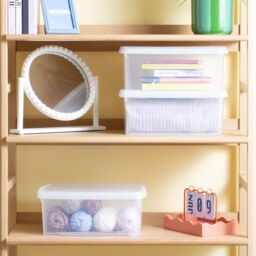 Wham Clip 3x 10.5L Rectangular Plastic Storage Boxes with Clip Lock Lids in Clear - thumbnail 3