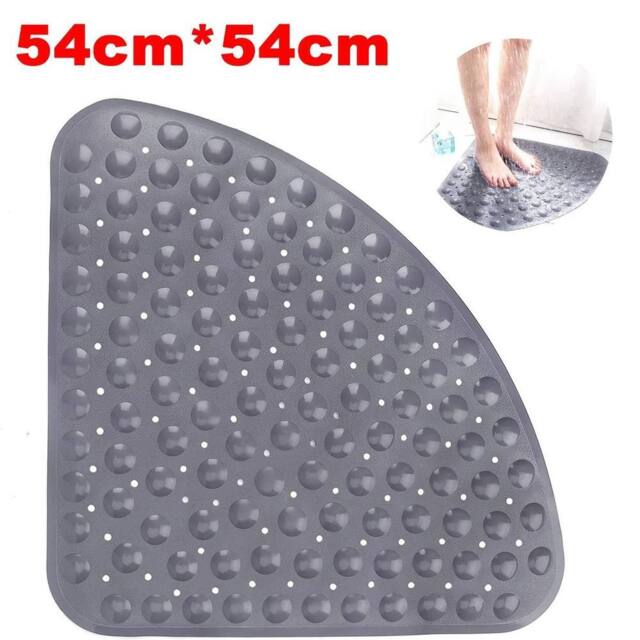 KORVIXA Sector Rubber Corner Shower Mat Anti-slip in Grey - image 1