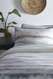 Appletree 'Landscape' 100% Cotton Floral Duvet Cover Set in Light Blue - Size: Super King - thumbnail 2