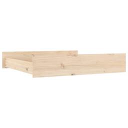 Berkfield Home Beautiful Bed Drawers 2 pcs Solid Wood Pine in Light Sand - thumbnail 1