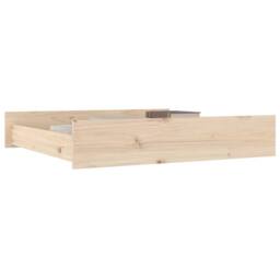 Berkfield Home Beautiful Bed Drawers 2 pcs Solid Wood Pine in Light Sand - thumbnail 6