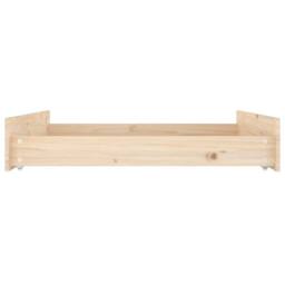 Berkfield Home Beautiful Bed Drawers 2 pcs Solid Wood Pine in Light Sand - thumbnail 5