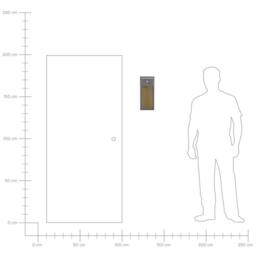 Wyld and Coco 40cm Outdoor LED Wall Light Grey Iron Glass Motion Sensor Retro Warm - thumbnail 7