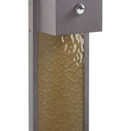 Wyld and Coco 40cm Outdoor LED Wall Light Grey Iron Glass Motion Sensor Retro Warm - thumbnail 2