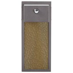 Wyld and Coco 40cm Outdoor LED Wall Light Grey Iron Glass Motion Sensor Retro Warm - thumbnail 4