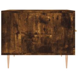 Berkfield Home Coffee Tables 2 pcs Smoked Oak 50x50x40 cm Engineered Wood in Brown - Size: 50 x 50 x 40 cm - thumbnail 8