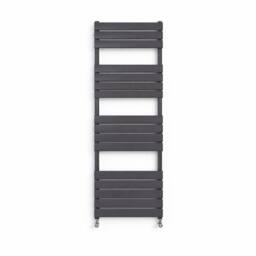Bathroom Kingdom Queenstown Black Designer Flat Panel Heated Towel Rail 1600x600mm - thumbnail 1