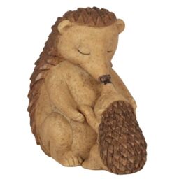 Something Different Women's Animal Families Hedgehog Ornament in Brown