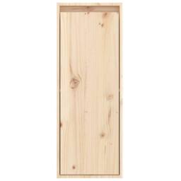 Berkfield Home Wall Cabinets 2 pcs 30x30x80 cm Solid Wood Pine in Light Brown - Size: 30 x 30 x 80 cm - thumbnail 6